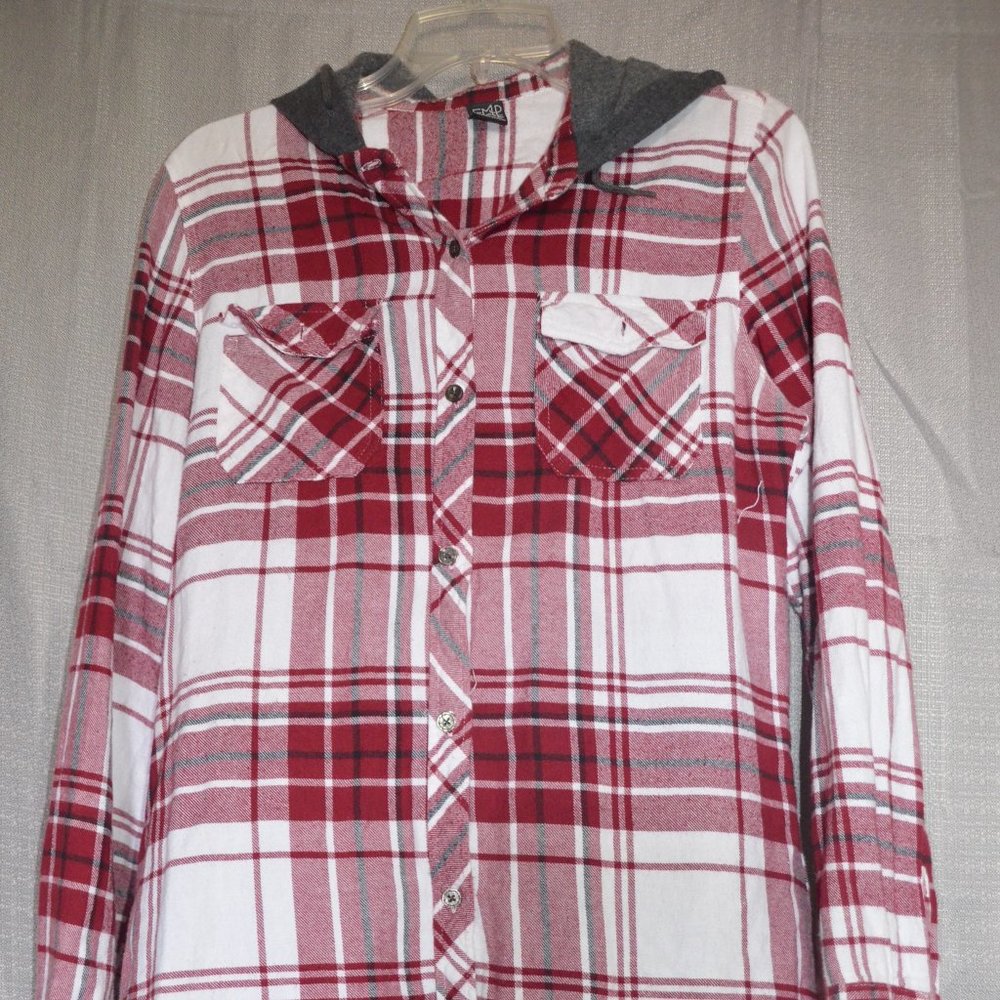 Red Plaid Flannel Jacket